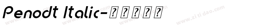 Penodt Italic字体转换